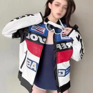 사계절 바이크 슈트 오토바이 인조가죽 남자 Duhan 봄 레이싱 라이딩