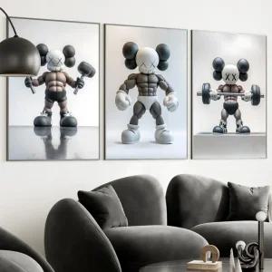 카우스 인테리어액자 헬스장 보디빌딩 보디빌더 헬스 헬창 거실 대형 팝아트 포스터 그림 액자