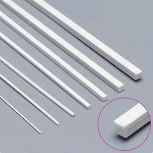 ABS 흰색 사각형 막대 플라스틱 스틱 건축 모델 제작 재료 DIY 액세서리 절단 용품 250mm 500mm