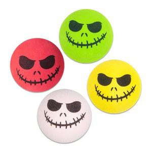 쿠북 4PCS 재미있는 할로윈 해골 스마일 자동차 안테나 토퍼 에어리얼 볼카 장식 인형 (멀티컬러)