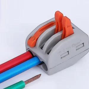 레버형 전선 연결 커넥터 전기 배선 원터치 작업 3선