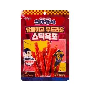 진주햄 천하장사 달콤하고 부드러운 스틱육포 30g