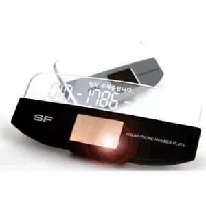 태양광 LED 차량용 전화번호 알림판 자동차용품 주차 주차 번호 연락처 번호판 전화번호 알림판