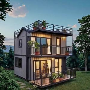 개조된 해상 운송 컨테이너 하우스 조립식 3 베드룸 20피트/40피트 고급 이동식 소형 주택