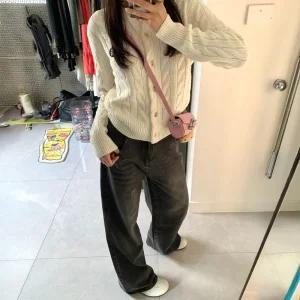 [모어오브]쏘울 블랙 데님 팬츠 워싱 와이드 청바지