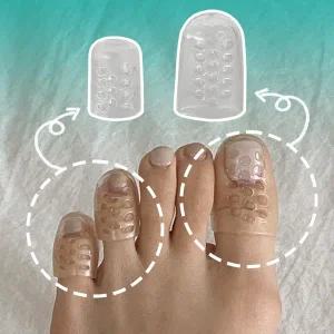 [수앤수][10P+4P] 투명 실리콘 발가락 골무 보호대 (25T039)