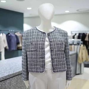 [쉬즈미스] 쉬즈미스 브레이드 라인 트위드 자켓 SWWJKP12080