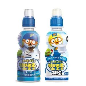 뽀로로 음료수 제로 밀크맛12개 오리지널 밀크맛12개 235ml 24개