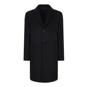 [롯데백화점]파렌 블랙 다크그린 캐시미어 혼방 싱글 코트