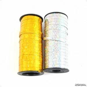 빛나는 홀로그램 컬링리본 파티 풍선장식끈 금색 은색 돌잔치 백일 생일 꾸미기 소품