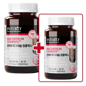 [인테로] 마그네슘 컴플렉스 440mg 영양제 보충용 눈떨림 1개+1개 총2개