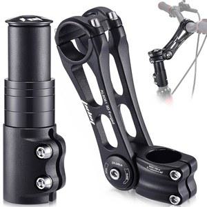 TOBWOLF 바이크 스템 라이저 및 조절 가능한 MTB 스템, 범용 31 8mm 각도 조절을 위한 90도 핸들바 E-바이크 로드 BMX 바이크용 알루미늄 포크 익스텐더