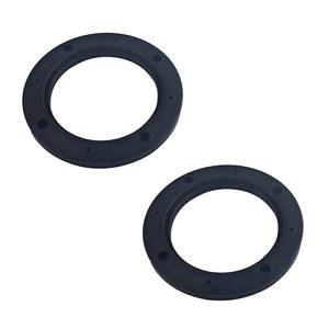 AUXBC 2Pcs 5인치 핏 ABS 자동차 스테레오 스피커 스페이서, 오디오 보트 트럭 RV용 블랙 플라스틱 장착 어댑터 브래킷