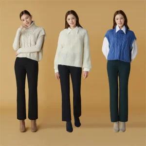 [1+1+1] 여성 기모 본딩 플레어핏 팬츠 3종세트(PGPW)