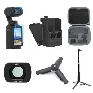 오즈모 포켓3 베스트 인기 필수 악세사리 6종 풀세트 보호필름 삼각대 케이스 렌즈 거치대 핫굿