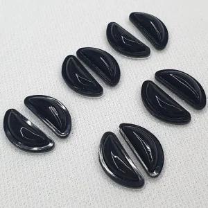 붙이는 실리콘 안경코받침 에어 코패드 블랙 10P 콧대 실리콘코받침 흘러내림방지 패드