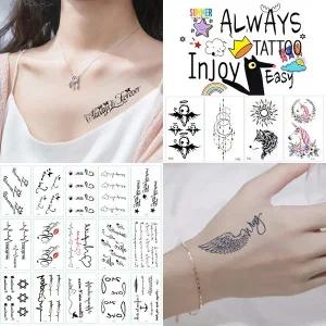 [스마트보이](30장세트)패션 방수 타투스티커 헤나 문신스티커 패션 타투 여성 남성