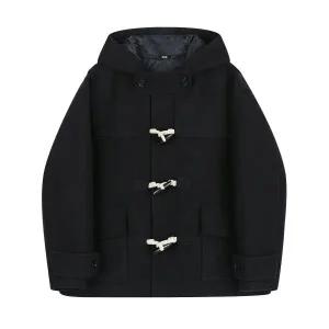 국내브랜드 트릴리온 TRILLION 유니 발마칸 더플 숏 코트 BLACK TRFCT06BK 636778