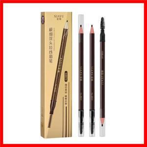더블 헤드 풀 라인 눈썹 펜슬 초미세 팁 브러시 포함 전문 메이크업 방수 딱딱하고 얇은 눈썹 펜 리필 2mm