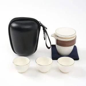 (순수) 차생활 휴대용 다기세트 3인 여행용 다도세트