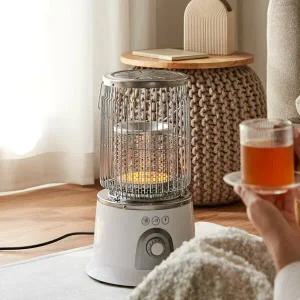 퀸센스 원통형 하이라이트 전기히터 QSH-H10B