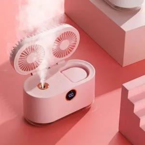 [골드스마일]USB 가습기 선풍기 듀얼팬