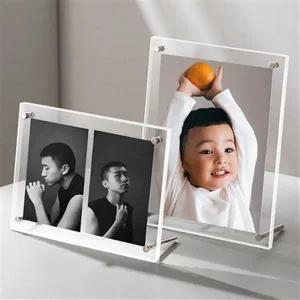탁상용 사진 액자 투명 포토 액자 아크릴 4x6 스탠드 5x7