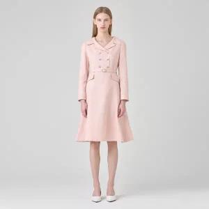 [롯데백화점]케네스레이디 숄카라 더블버튼 트위드 원피스 (EWOPNC03)