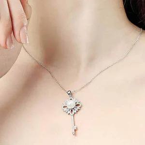 [콩심팥심]은목걸이 실버쥬얼리 예쁜목걸이 진주목걸이 925실버