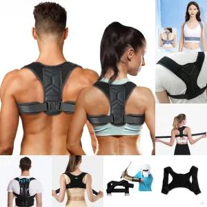 바른 자세 거북목 교정 밴드 허리 스트레칭/굽은등/교정기/체형/어깨/벨트/고정/보호/펴기/보정/보호대/