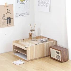 원목 서류정리함 3단