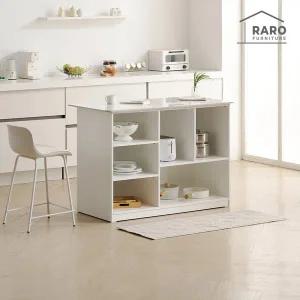 [라로퍼니처]위브 1200 유광 포세린 세라믹 오픈 수납장 홈바 아일랜드 식탁