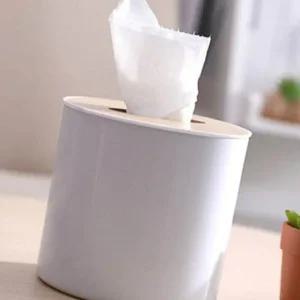 우드 휴지 케이스 두루마리 화장지 홀더 거실 장식용 휴지통 두루마리 원형 침실