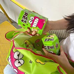 [브이와이][VCMOS023]짱구 스티커 장바구니 마켓백 캐릭터 ver.1