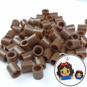 [콩심팥심]젤리빅비즈 밤색 500P 공예 단품 컬러비즈 유아비즈