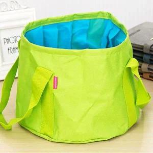 설거지가방 야외설거지통 접이식 캠핑 야외 그린