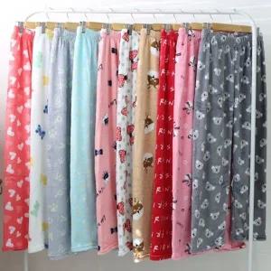 1+1 특가 부드러운 밍크 수면바지 2종세트 커플 홈웨어 잠옷