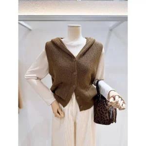 갤러리아 [LAP]후드카라 니트베스트 (AR7XG475)