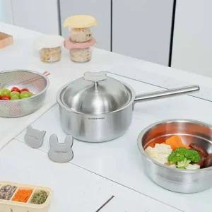 쉐프윈 316 커퍼코어 통5중 18CM 올인원 스마트쿠커 곰 노브