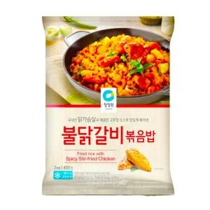 [얌얌마켓] 청정원 불닭갈비 볶음밥 400g (아이스박스 포함)