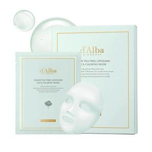d Alba 클린티트리 리포좀 시카커밍 마스크팩 3매입 Clean Tea Tree Liposome Cica Calming Mask 팩 페이스 수분 보충