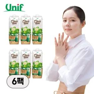 유니프 코코디 코코넛워터 1L(1,000ml) 6팩