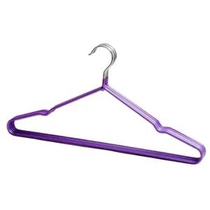 미끄럼 방지 옷걸이 세탁소 고급 논슬립 퍼플 컬러 논슬립옷걸이 자켓옷걸이 니트옷걸이