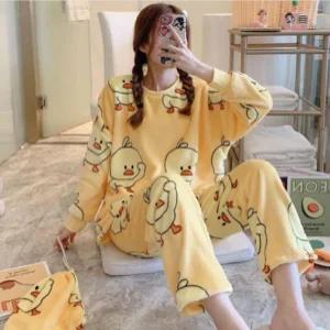 수면잠옷 홈웨어 원피스잠옷 극세사 빅사이즈 겨울 방한