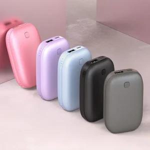 충전식 전자핫팩 양면발열 손난로 보조배터리 손날로 5200mAh