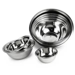 하늬 스텐레스 믹싱볼 야채볼 스탠볼 설거지통 샐러드볼 쌀씻는볼