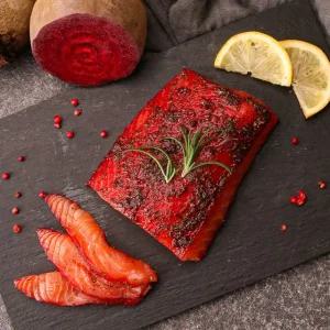 살살녹는 비트 그라브락스 연어회 130g+숙성연어회 200g (소스포함)