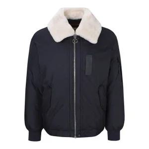 [지이크](의정부점)F/W시즌 양모 퍼카라 구스다운 무스탕 봄버 점퍼 패딩 2종 택1 (PFDJY6503, PFDJY6504)