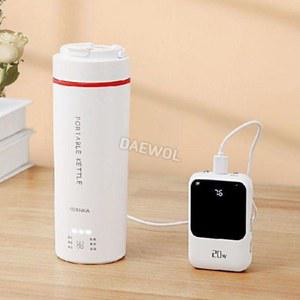 USB 전기포트 텀블러 보일러 304 350ML 휴대용 스마트 화이트 여행용