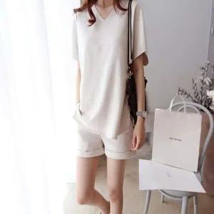 [콩심팥심]반팔추리닝세트 여름 반팔세트 여성 반팔트레이닝세트